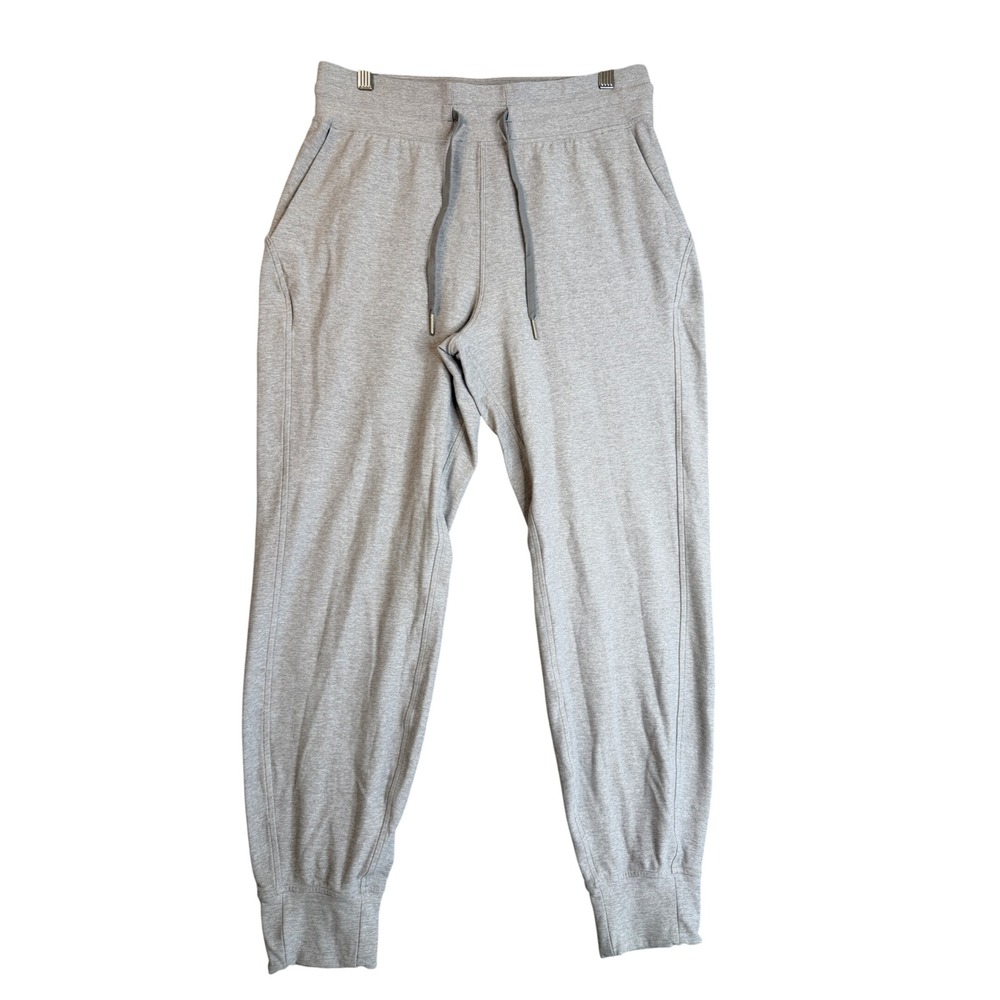 Lululemon Luxtreme Jogger Pants Womens 8 Heathered Gray Elastic Waist Drawstring